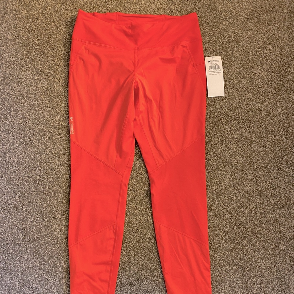 Pink Windblock Columbia Leggings